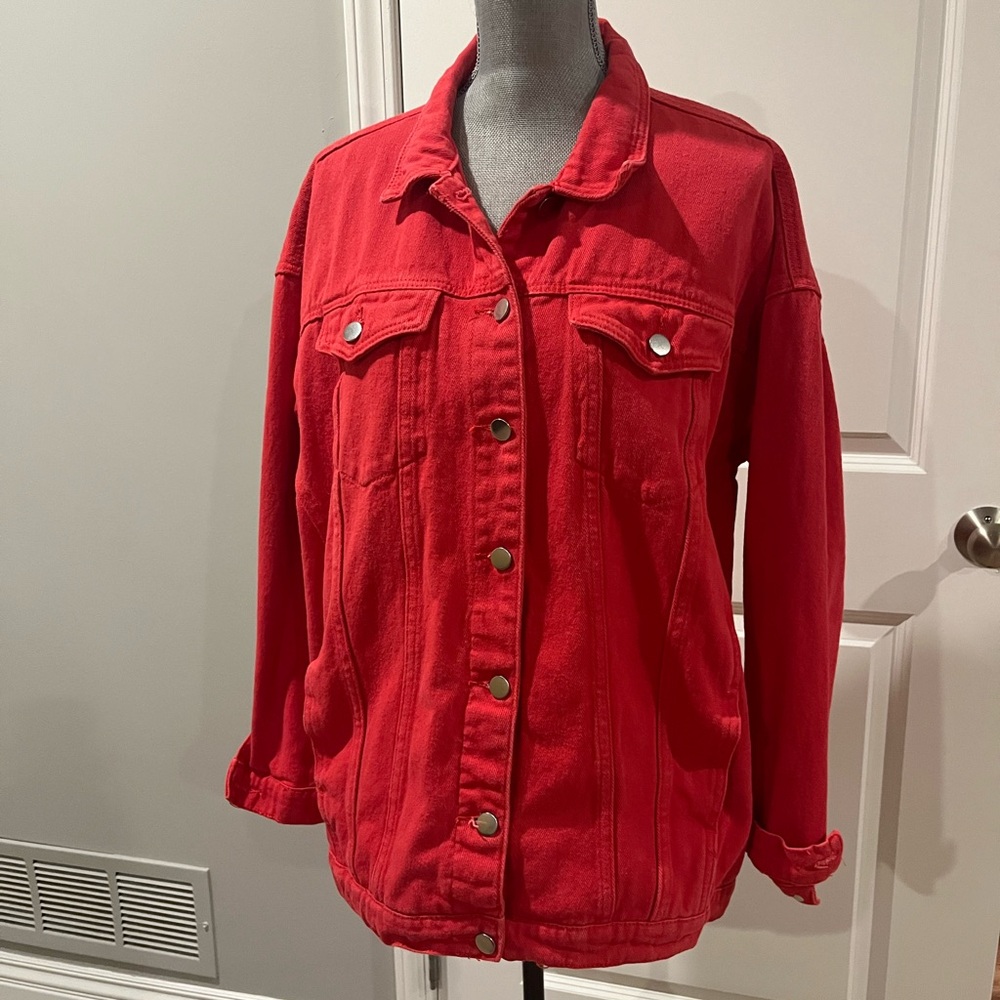 Red Denim Jacket